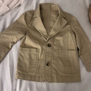 GAP  Tan Button-Up Blazer (4T)